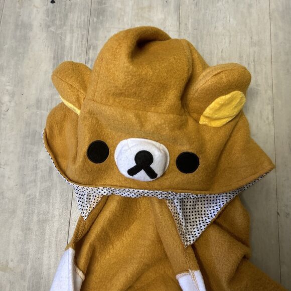Rilakkuma Sleeveless‎ Hoodie Bear With Snap Buttons S-M Size Cute Japanese E2 - Picture 2 of 5